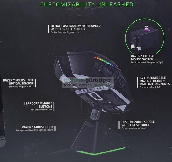 Productafbeelding Razer Basilisk Ultimate (Draadloze)