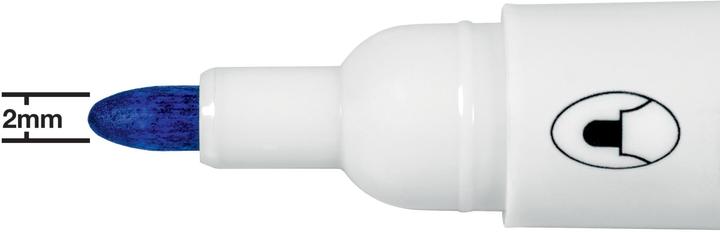 Actual product image Nobo Glide Whiteboard Pen (Blue, 2 mm, 10 x)
