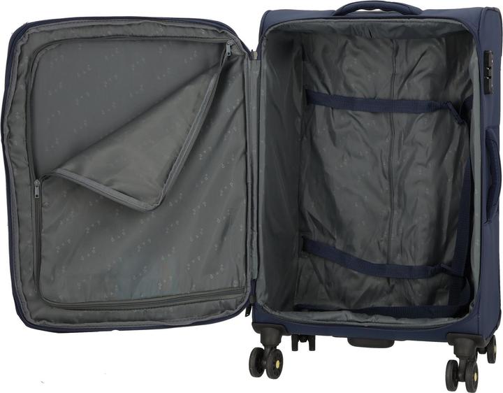 Produktbild D&N Travel Line 9704 4 Rollen Trolley M 68 cm mit Dehnfalte (75 l, M (50 - 90l))
