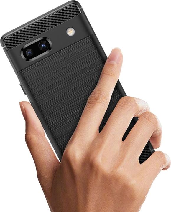 Actual product image Screenguard Carbon Brushed Soft TPU Case (Google Pixel 7a)