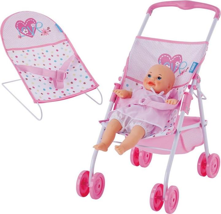 Image du produit Hauck Poussette de poupée & buggy de poupée Set de 3 poupées - transat, buggy & poupée (36 cm)