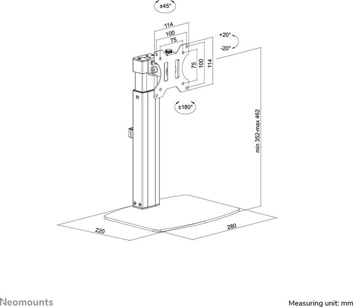 Immagine prodotto Neomounts Montaggio su tavolo (Tavolo, 32")