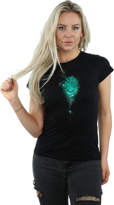 Actual product image Womens/Ladies Hogwarts Crest Mist Cotton T-Shirt (XXL)