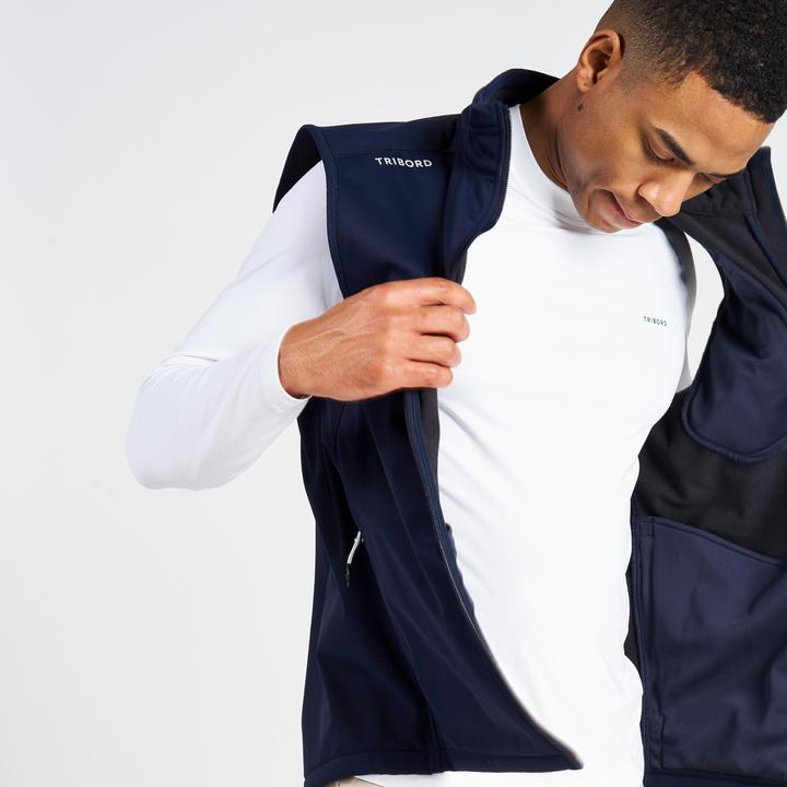 Immagine prodotto Tribord Softshell gilet vela uomo antivento 900 blu navy (3XL)