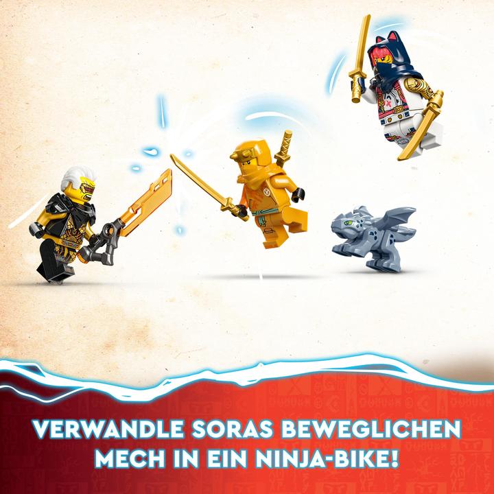 Image du produit LEGO Ninjago Le méca de Sora se transforme en vélo de course (71792). (71792, LEGO Ninjago)