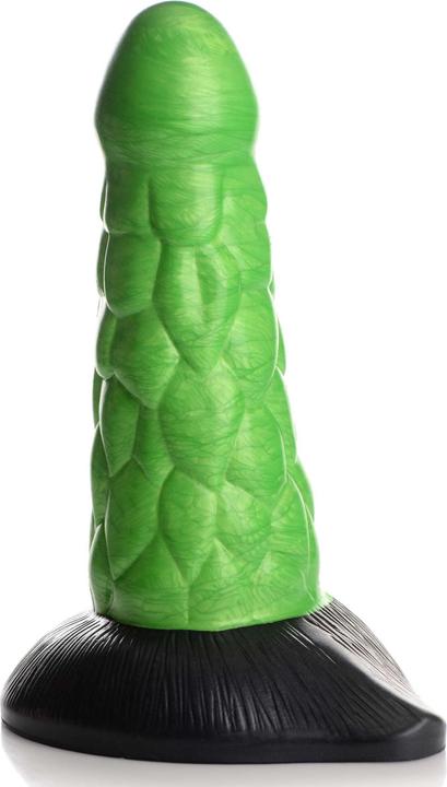 Frisky Radioactive Reptile Thick Scaly Silicone Dildo