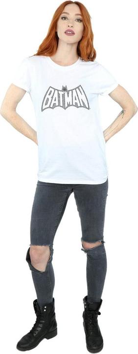 Immagine prodotto Batman Retro Crackle Logo Maglietta Ampia Donna (3XL)