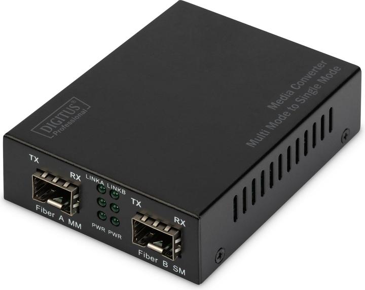 Digitus Gigabit Multimode to Singlemode Media Converter SFP to SFP 155Mbps 1.25Gbps 850nm 1310nm MM 1310...