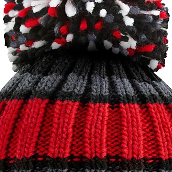 Image du produit Beechfield Hygge Avec bonnet à rayures (Taille unique)