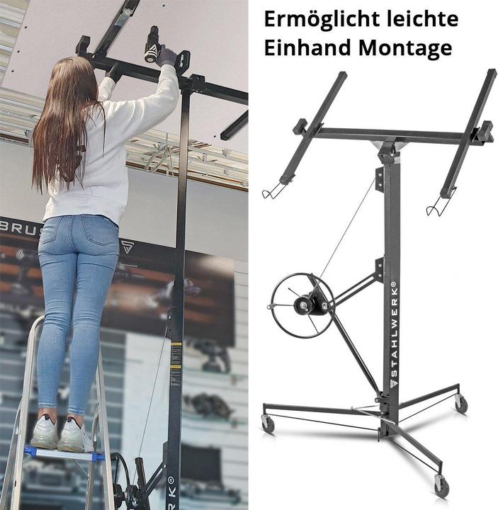 Actual product image Stahlwerk Panel lifter PH-465 ST 1.92-4.86 m, load capacity up to 68 kg (68 kg)
