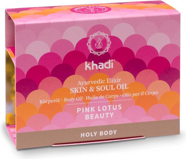 Actual product image Khadi Body oil Pink Lotus Beauty 10 ml (Body oil, 10 ml)