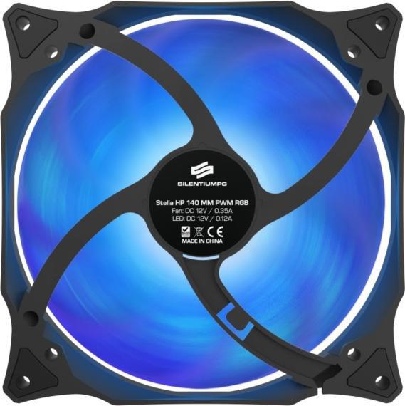 Image du produit Silentium PC Stella HP RGB 140 PWM Ventilateur de boîtier d'ordinateur (140 mm, 1 x)
