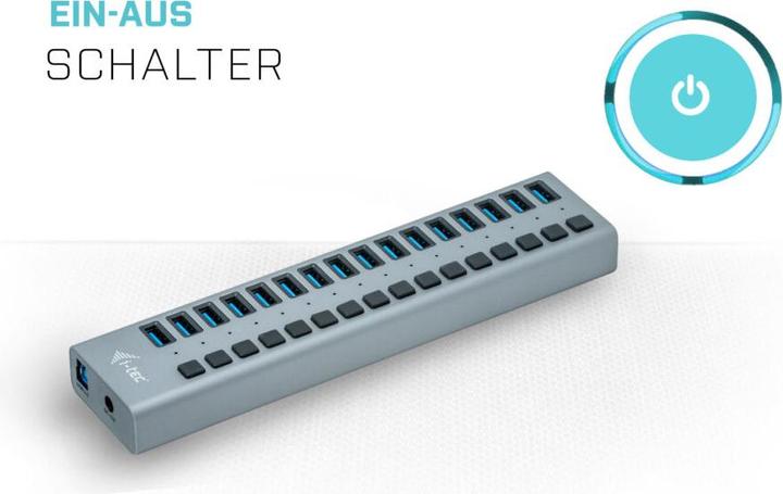 Produktbild i-tec USB 3.0 Hub (USB-B, 16 Ports)