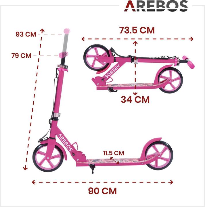 Actual product image Arebos Tretroller