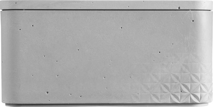 Actual product image Curver Set of 3 BETON Box M with lid light grey (34 x 24.5 x 13 cm, 8 l)