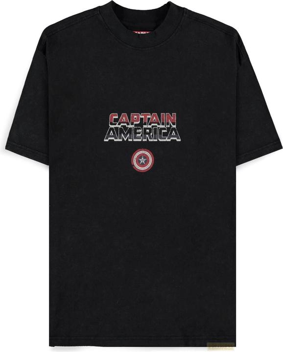 Difuzed Captain America - 3 Heroes Men's Short Sleeved T-shirt Loose Fit - M (M)