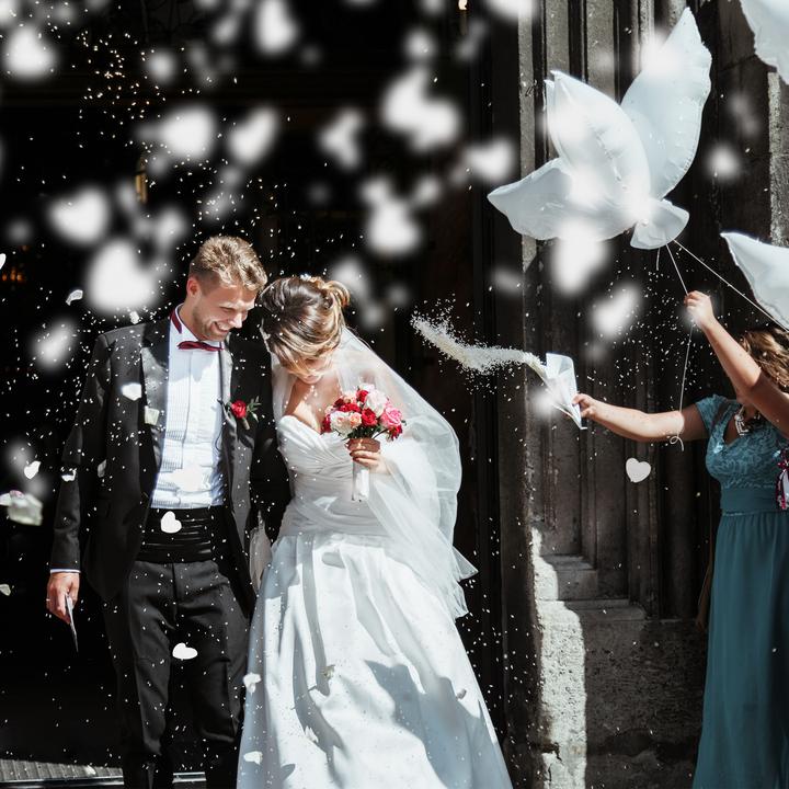 Immagine prodotto Relaxdays Sparacoriandoli a cuore per matrimoni
