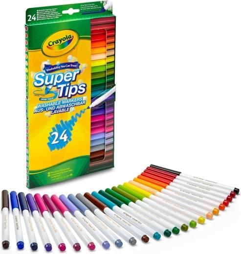 Produktbild Crayola Super Tips (multicolour, 24 x)