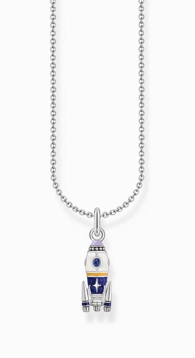 Produktbild Thomas Sabo Kette mit Raketen-Anhänger Silber (Emaille, 925er Silber, 38 - 45 cm)