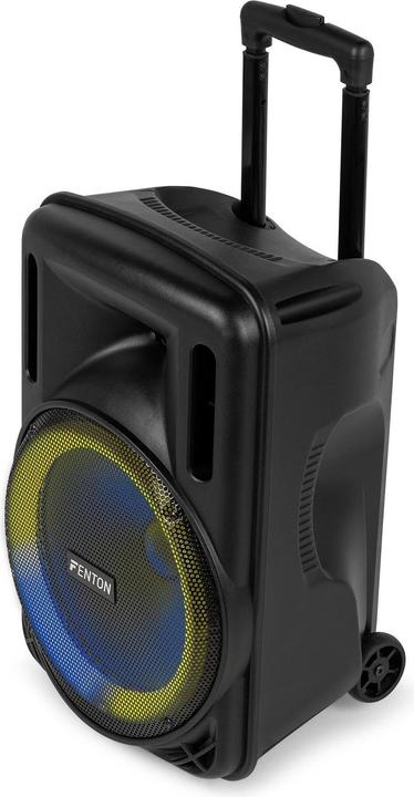 Image du produit Fenton Speaker Bluetooth - FT12LED MK2 karaoke box met LEDâ€™s, accu en microfoon - Voor (Actif)