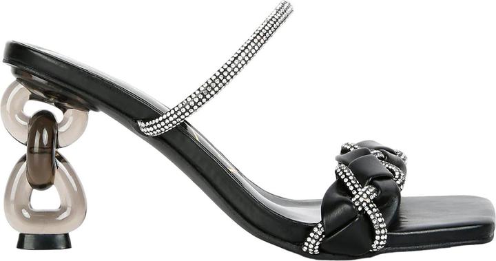 Immagine prodotto Where's That From New Sandali Diamante PU Tacco Medio Donna (37)