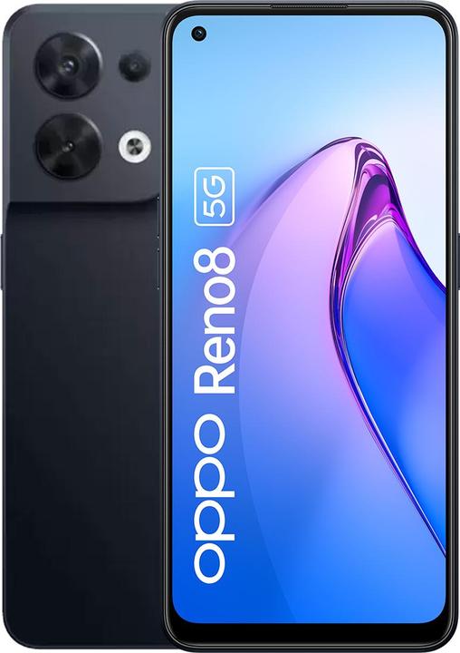 Immagine prodotto OPPO Reno 8 (256 GB, Nero brillante, 6.43", Doppia SIM, 50 Mpx, 5G)