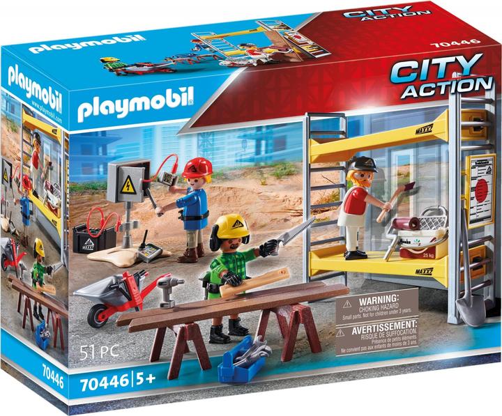 Image du produit Playmobil 70446 Échafaudage avec ouvriers (70446, Playmobil City Action)