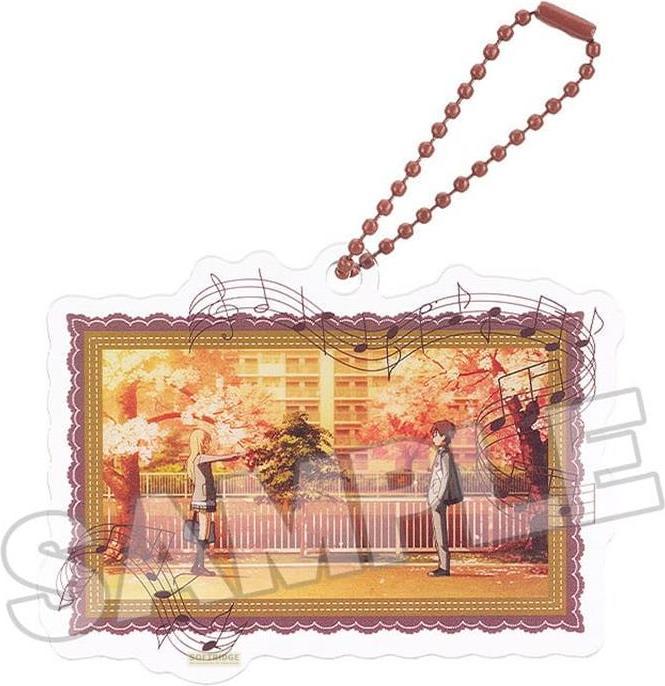 Actual product image Good Smile Company Your Lie in April Acrylic Keyring Anime Scene B 8 cm