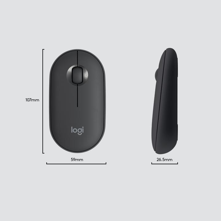 Actual product image Logitech MK470 Wireless keyboard and mouse, Graphite Sp., US (Eng. Int., Wireless)