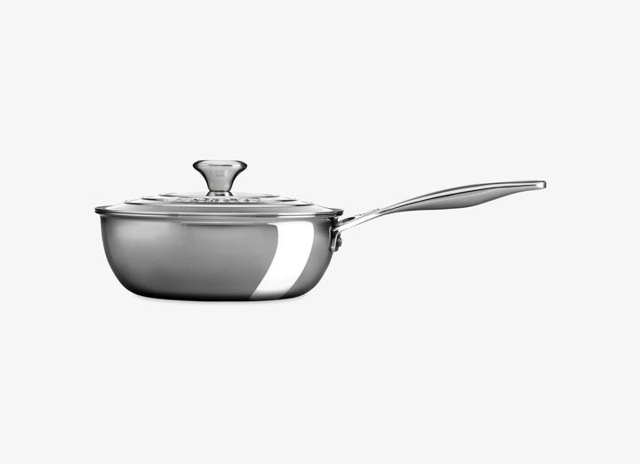 Actual product image Le Creuset 3-ply Plus (24 cm, Frying pan, Stainless steel)
