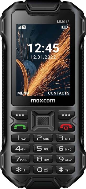 Maxcom MOBILE STRONG MM918 VOLTE (24") Black (32 GB, Black, 2.40", Dual SIM, 2 Mpx, 4G)