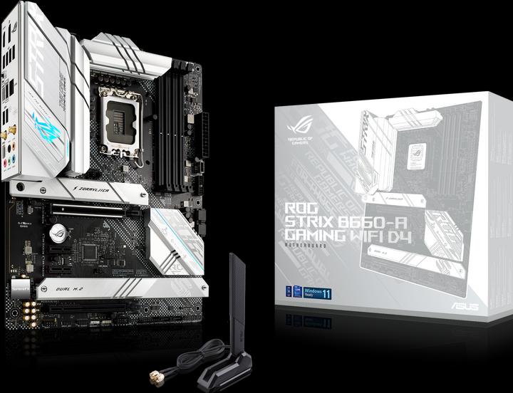 Produktbild ASUS ROG STRIX B660-A GAMING D4 (LGA 1700, Intel B660, ATX)