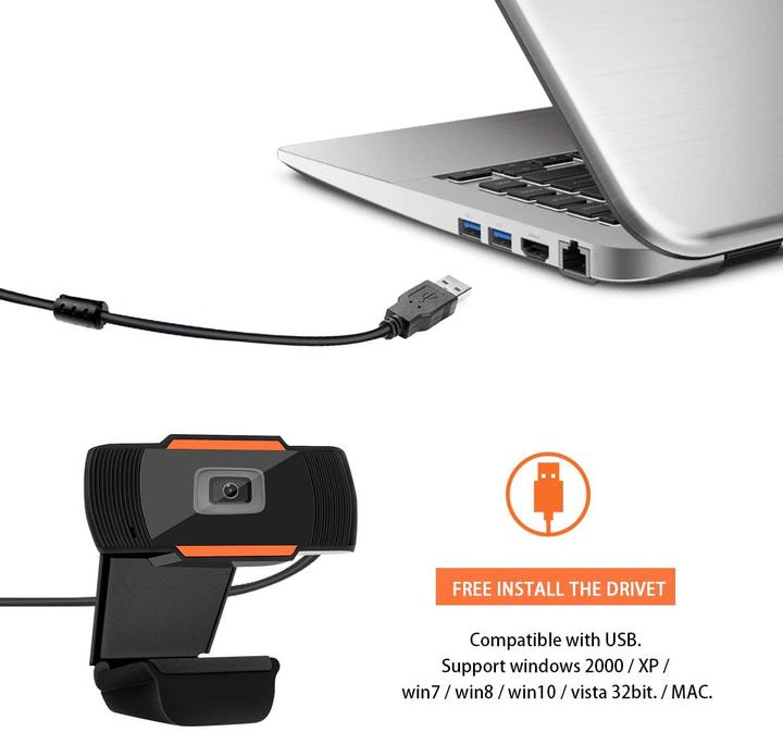 Produktbild PhoneLook Hochauflösende 1080p Full HD-Webcam 1920x1080 Auflösung 24bit True Col- Or (2.07 Mpx)