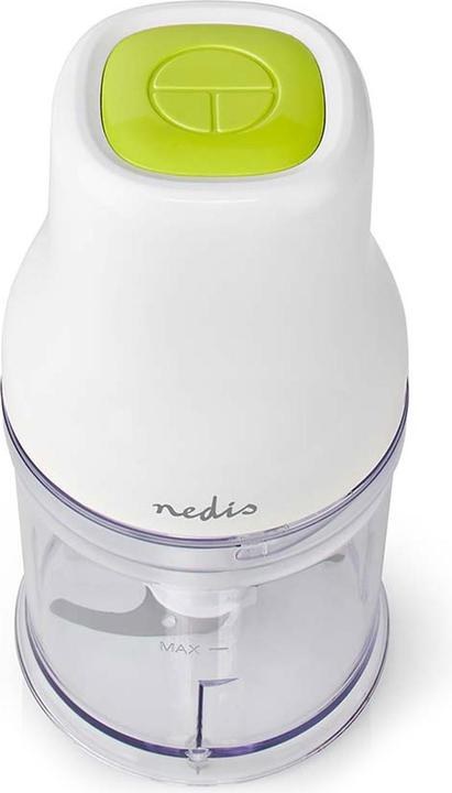 Actual product image Nedis KAMC100CWT Food Chopper 200 W 0.5 l Plastic 1-Speed Turbo Function White (500 ml, 200 W)