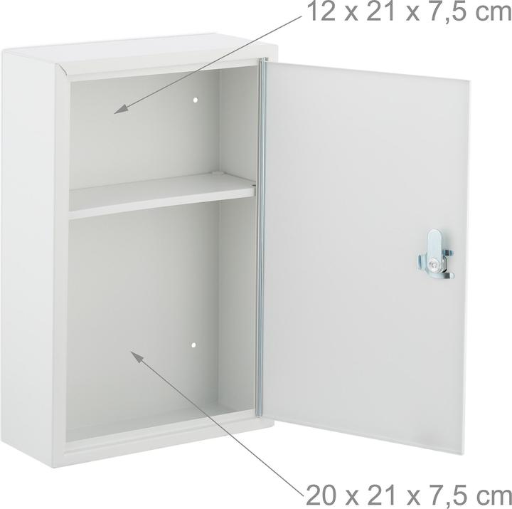 Actual product image Relaxdays Medicine cabinet (21.5 x 9.5 x 32 cm)