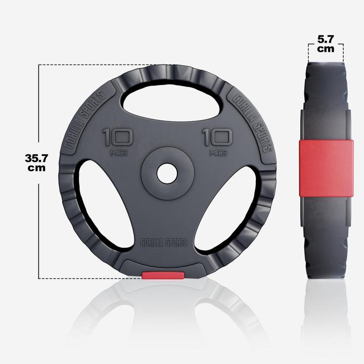 Image du produit Gorilla Sports Ensemble d'haltères longs (4 x 1,25 kg, 4 x 2,5 kg, 4 x 5 kg, 4 x 10 kg)