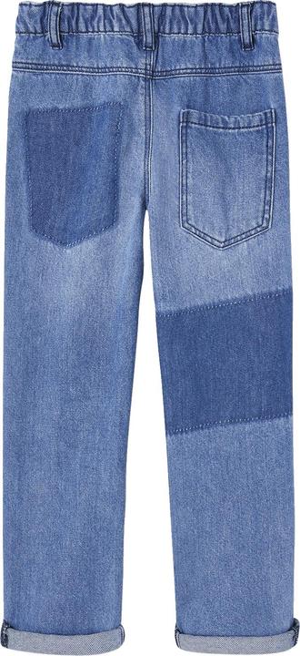Actual product image Vertbaudet Boys' straight jeans with patches (92)