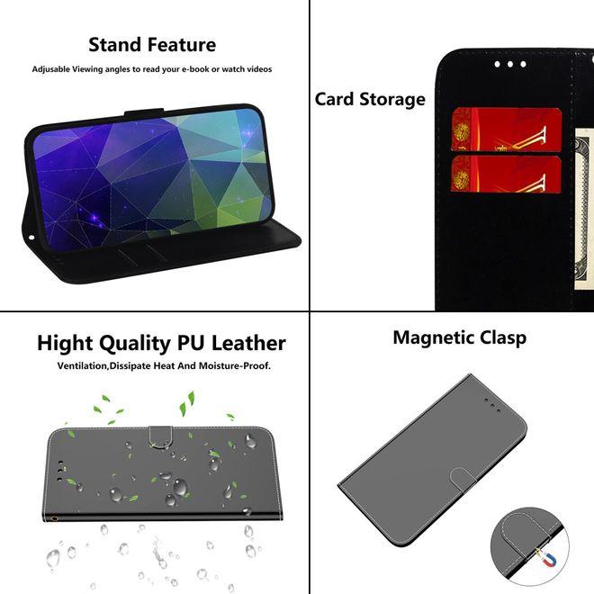 Actual product image MU Style Mirror Surface Bookcover Series (Huawei P40 Pro+)