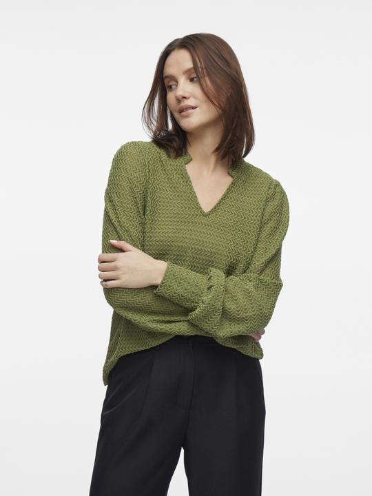 Actual product image Vila V-neck top with long sleeves (S)