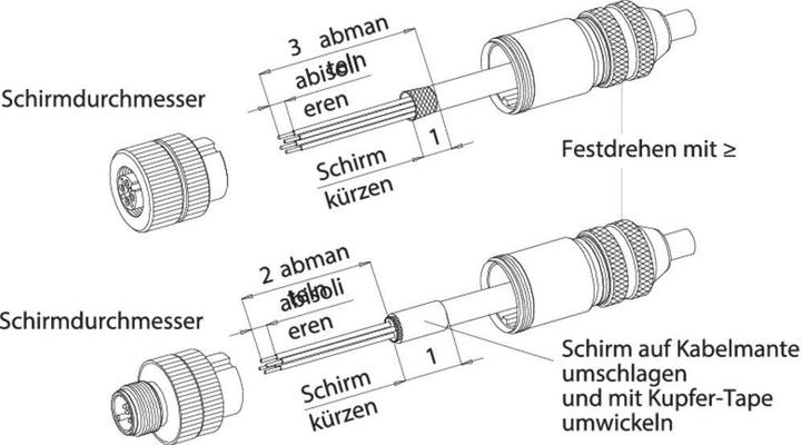 Produktbild Schubiger Binder 99 1631 814 04 Miniatur-Rundsteckverbinder Stecker, gerade Gesamtpolzahl: