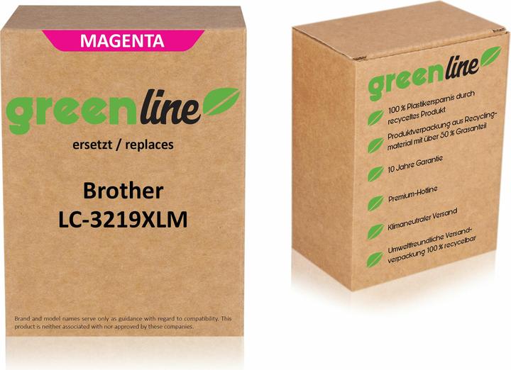 Produktbild Inkadoo Druckerpatronen greenline ersetzt Brother LC-3219 XL Y Tintenpatrone LC3219 XL Y