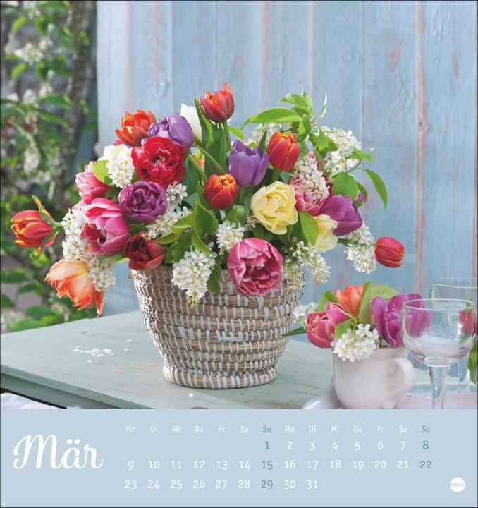 Productafbeelding Herzliche Blumengrüsse Postkartenkalender 2026 (Hardcover, Duits)