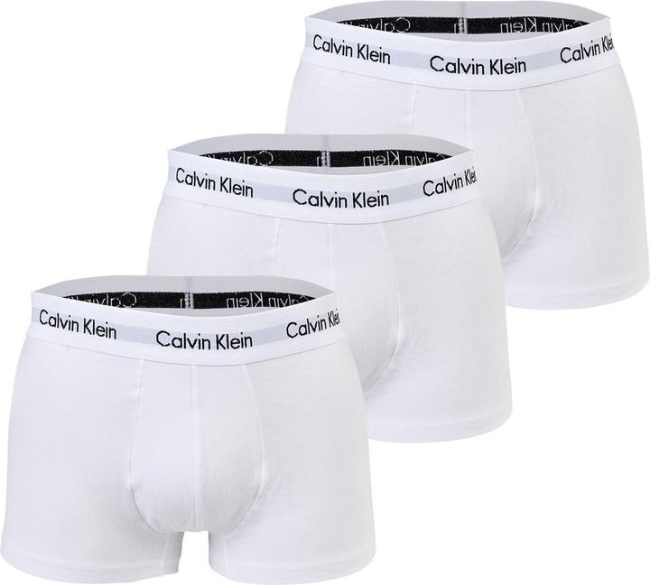 Produktbild Calvin Klein Low Rise Trunk "Cotton Stretch" weiss (S, 3er Pack)