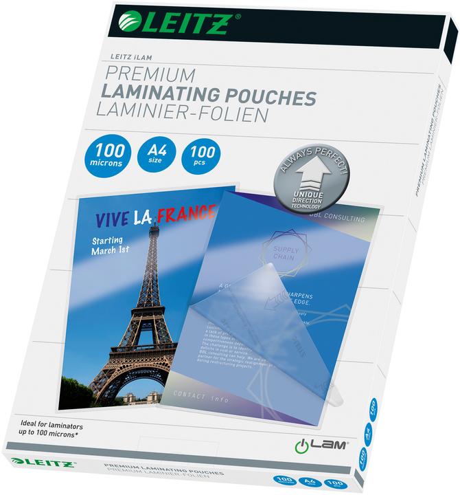 Image du produit Leitz Film de lamination (A4, 100 pièce(s), 80 µm)