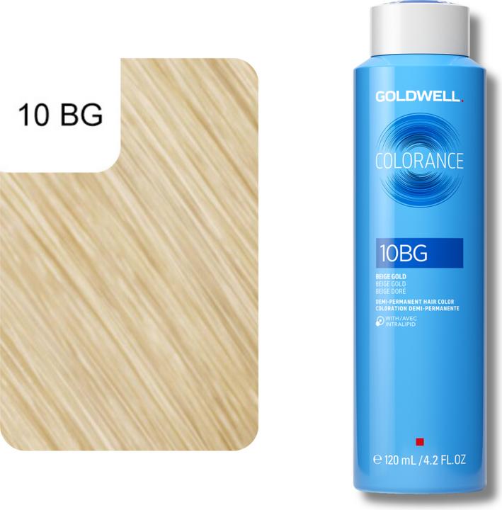 Actual product image Goldwell Colorance Depot Demi Permanent Hair Colour (10BG beige gold)
