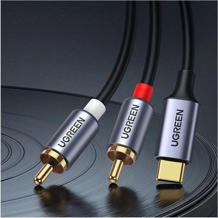 Actual product image Ugreen 2x Cinch — USB C (1.50 m, Cinch)