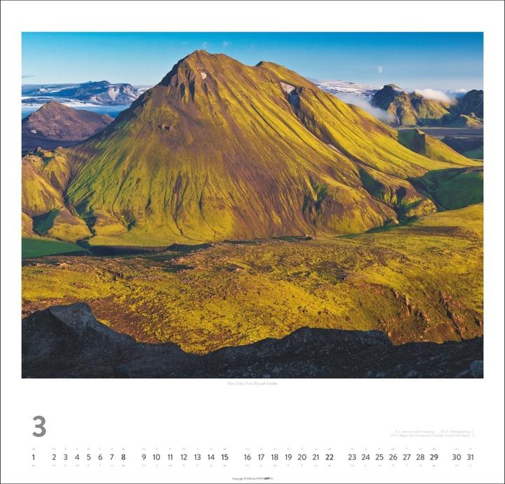 Produktbild Island Kalender 2026 - Insel aus Feuer und Eis (48 x 46 cm, Deutsch)