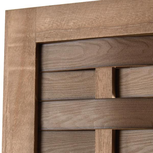 Produktbild Homestyle4u Paravent Raumteiler 3 teilig Holz Trennwand Rattan Optik Sichtschutz Braun