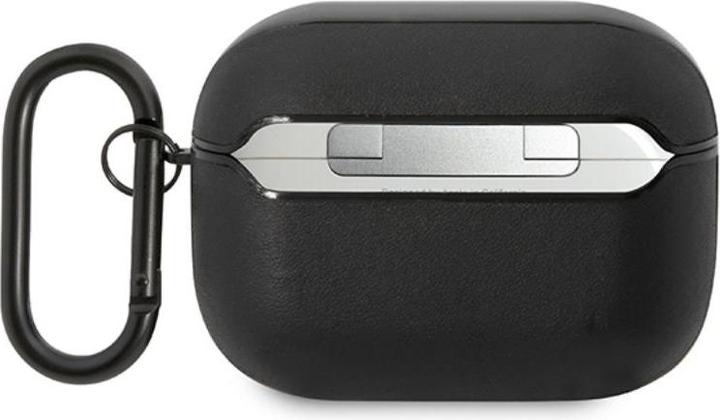 Actual product image Mercedes AMG Leather Big Logo - CASE AirPods Pro (Black) (Headphone bag)