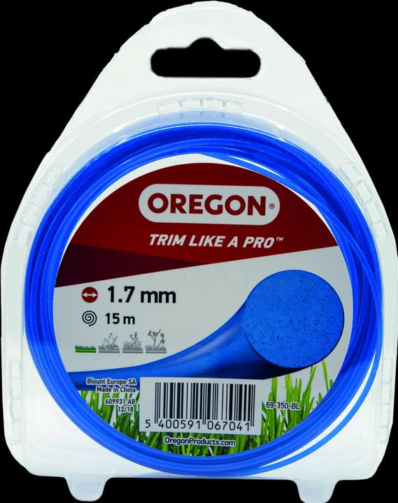 Productafbeelding Oregon Draad veelkleurig blauw rond 1,7 mm x 15 m (Grastrimmer, Trimmerdraad + draadspoel)
